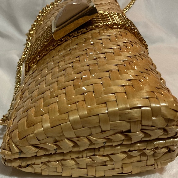 Vintage Rodo Woven Wicker Clutch - Picture 5 of 9